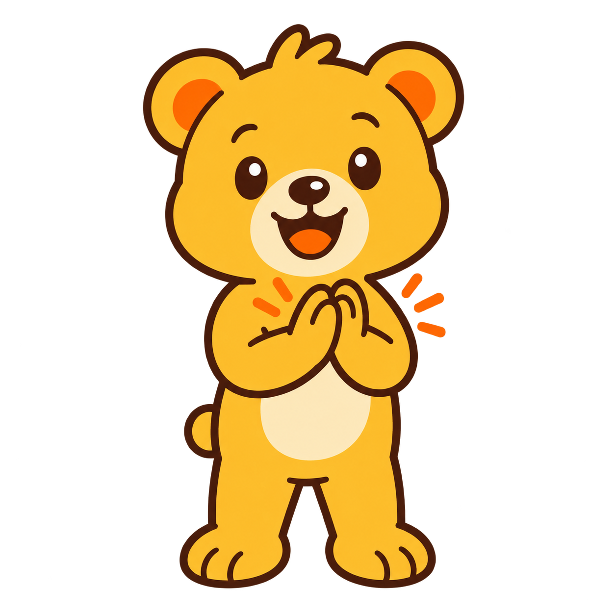 Oso aplaudiendo
